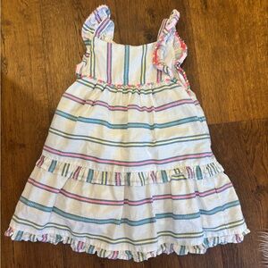 Cat & Jack Pink and Blue Ruffled Tiered Sundress